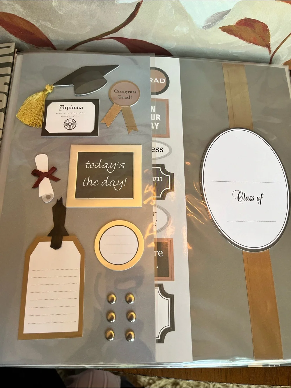 C.R. Gibson Tapestry Complete Graduation Scrapbook for Capturing Memories (New)